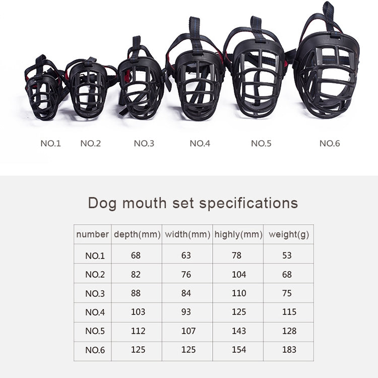 Bozal para perro Evita morder Masticar y ladrar Permite beber y jadear, Tamaño: 11,2 * 10,7 * 14,3 cm, Size: 11.2*10.7*14.3cm