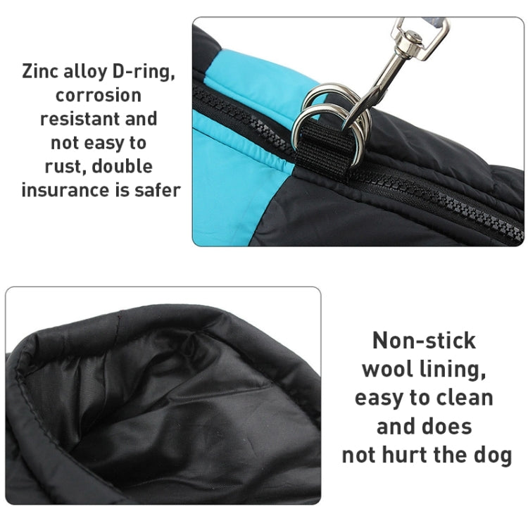 Traje de esquí con chaleco de algodón para perros, talla: XL, pecho: 50 cm, largo de espalda: 40 cm, Size: XL