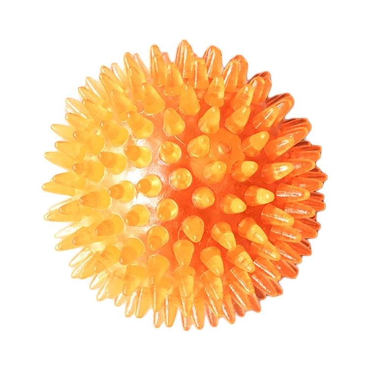 Juguete con sonido para mascotas, bola de erizo, Golden Retriever, juguete dental resistente a mordeduras molares para mascotas grandes, mediano, diámetro: 9 cm, entrega de colores aleatorios, Medium, Diameter: 9cm
