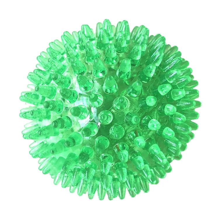 Juguete con sonido para mascotas, bola de erizo, Golden Retriever, juguete dental resistente a mordeduras molares para mascotas grandes, mediano, diámetro: 9 cm, entrega de colores aleatorios, Medium, Diameter: 9cm