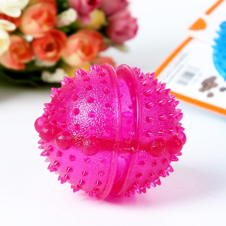 Juguete de bola de comida para fugas de mascotas Golden Retriever Cachorro Molar Juguete dental resistente a mordeduras, Diámetro: 8 cm, Entrega de color aleatorio, 8cm Puppy Molar Bite Ball