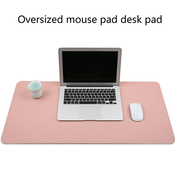 Alfombrilla de ratón multifunción de cuero de PU para negocios, alfombrilla para teclado, alfombrilla para mesa, alfombrilla para escritorio de computadora, tamaño: 60 x 30 cm, Size: 60 x 30cm(Black), Size: 60 x 30cm(Pink), Size: 60 x 30cm(Green)      ...