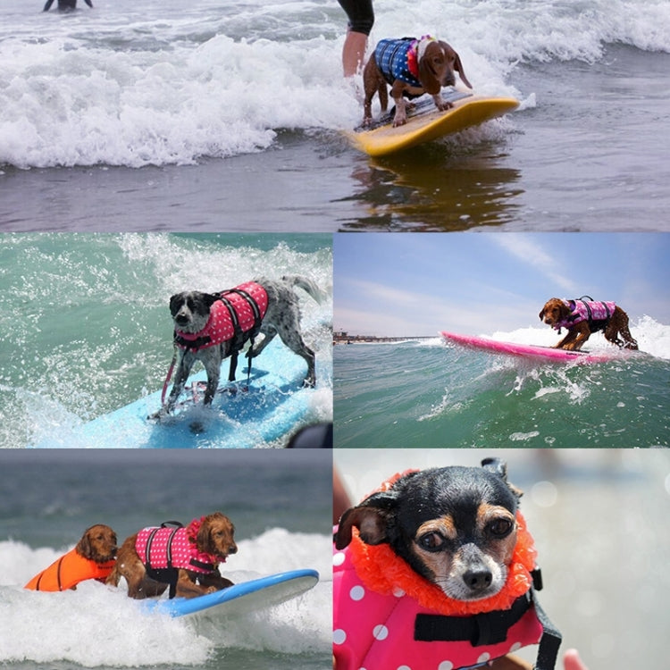 Chaleco salvavidas con rayas reflectantes para perros Pet Saver para nadar, navegar, surfear, tamaño: S, Size: S