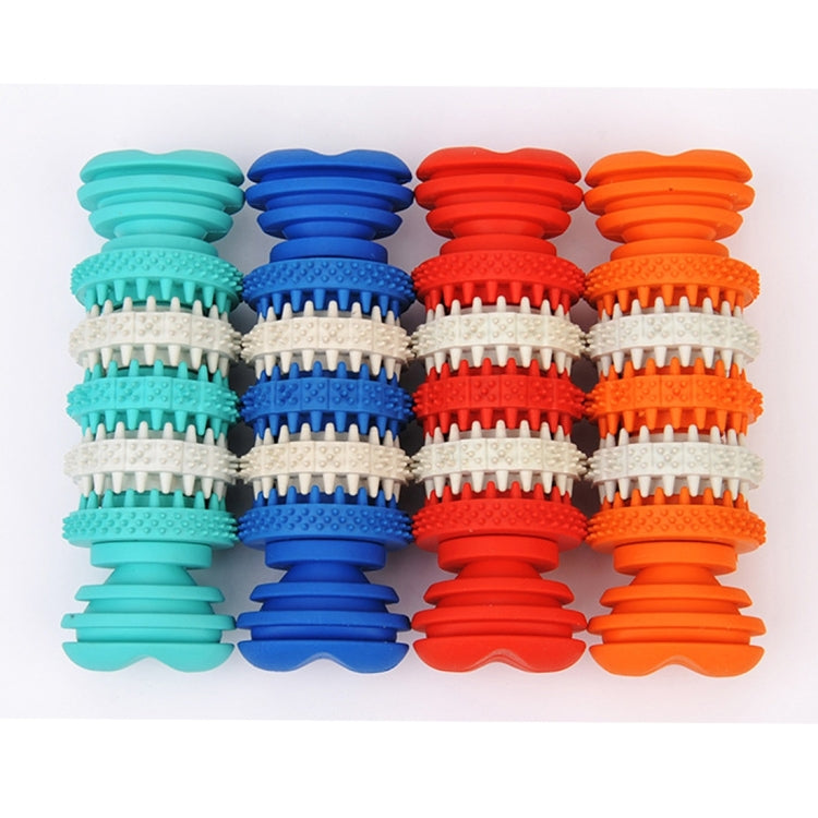 Juguete para perros para mascotas Limpieza de dientes Juguetes para masticar de caucho suave no tóxico, tamaño pequeño, longitud: 12 cm, 12cm Red