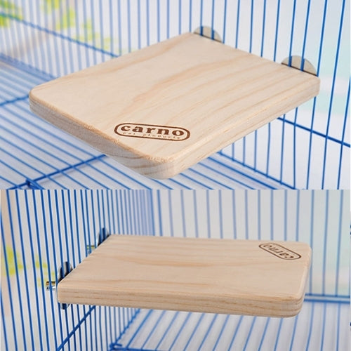 Trampolín rectangular de madera para mascotas, hámster, juguetes de pedales para mascotas pequeñas, pequeño, Springboard, Small