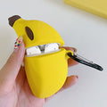Auriculares inalámbricos Funda protectora de silicona Banana a prueba de golpes para Apple AirPods 1/2