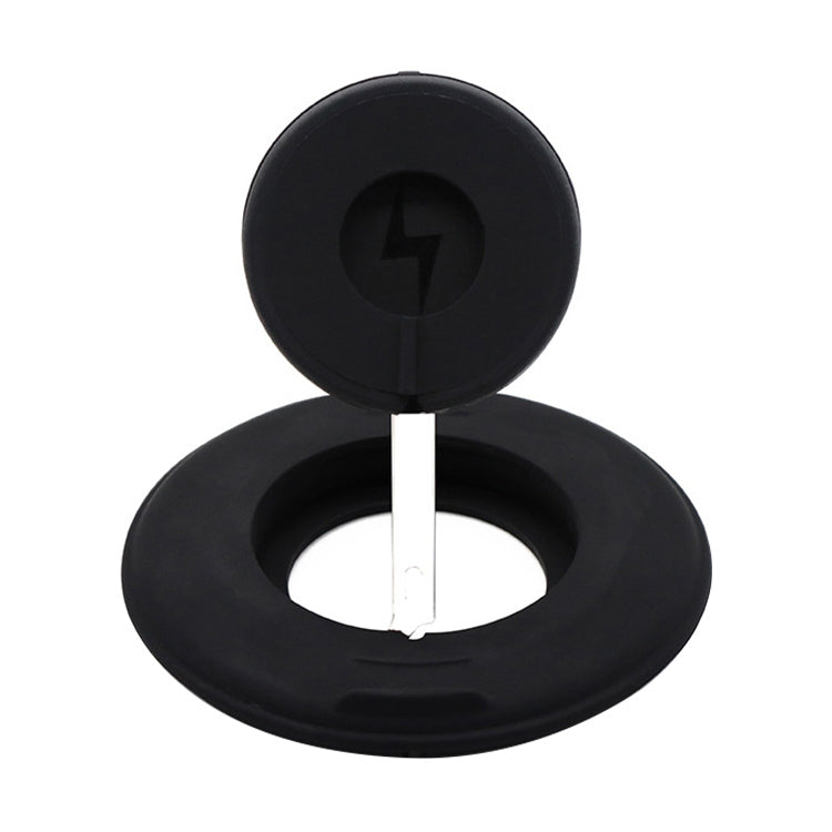 2 en 1 soporte telescópico del cargador inalámbrico de escritorio del silicón para el cargador inalámbrico del iPhone/del reloj