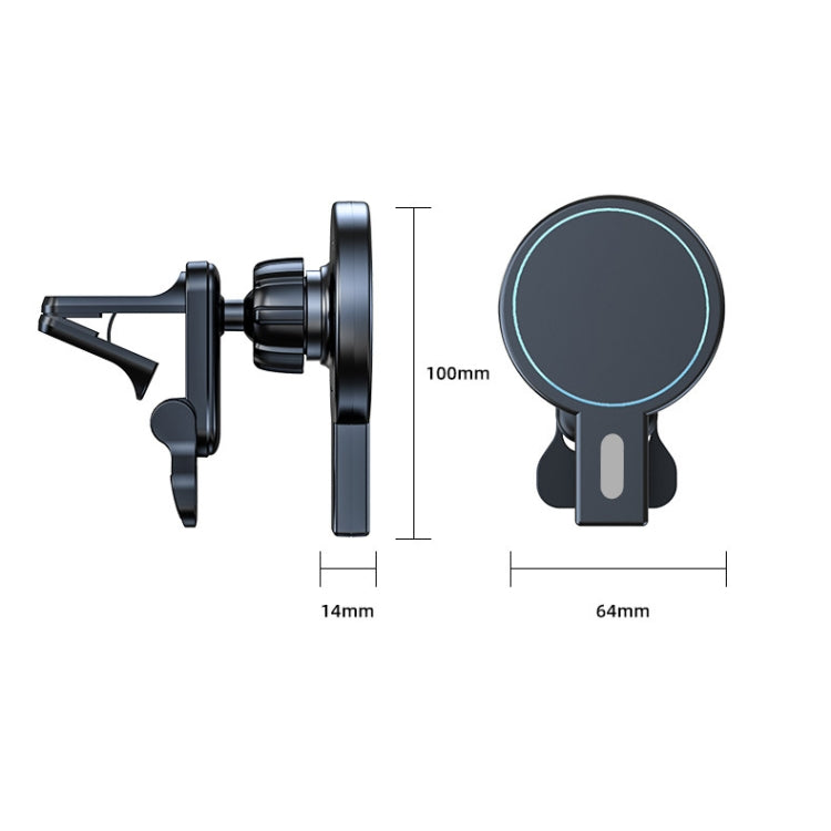 Cargador Magnético Inalámbrico 15W para Coche - Carga Rápida