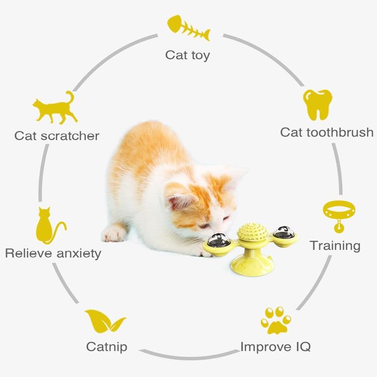 Juguete para mascotas, plato giratorio para gatos, divertido juguete para gatos, rascador