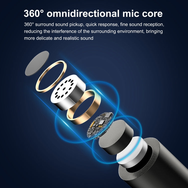 Micrófono inalámbrico de reverberación con reducción de ruido Lavalier PULUZ para dispositivo tipo C/USB-C, compatible con carga de teléfono, Type-C Wireless Microphone