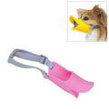Bozal de silicona con forma de boca de pato lindo para perro mascota, tamaño: L, L  Pink, L  Yellow, L  Coffee