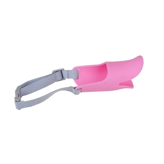 Bozal de silicona con forma de boca de pato lindo para perro mascota, tamaño: L, L  Pink, L  Yellow, L  Coffee