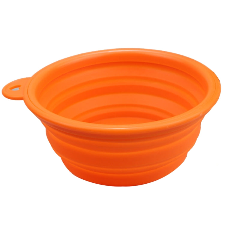 Alimentador de alimentos de silicona estirable portátil, plato para servir, recipiente de agua para gatos, perros y mascotas (entrega de colores aleatorios), Stretchable Silicon Food Feeder