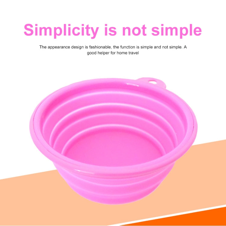 Alimentador de alimentos de silicona estirable portátil, plato para servir, recipiente de agua para gatos, perros y mascotas (entrega de colores aleatorios), Stretchable Silicon Food Feeder