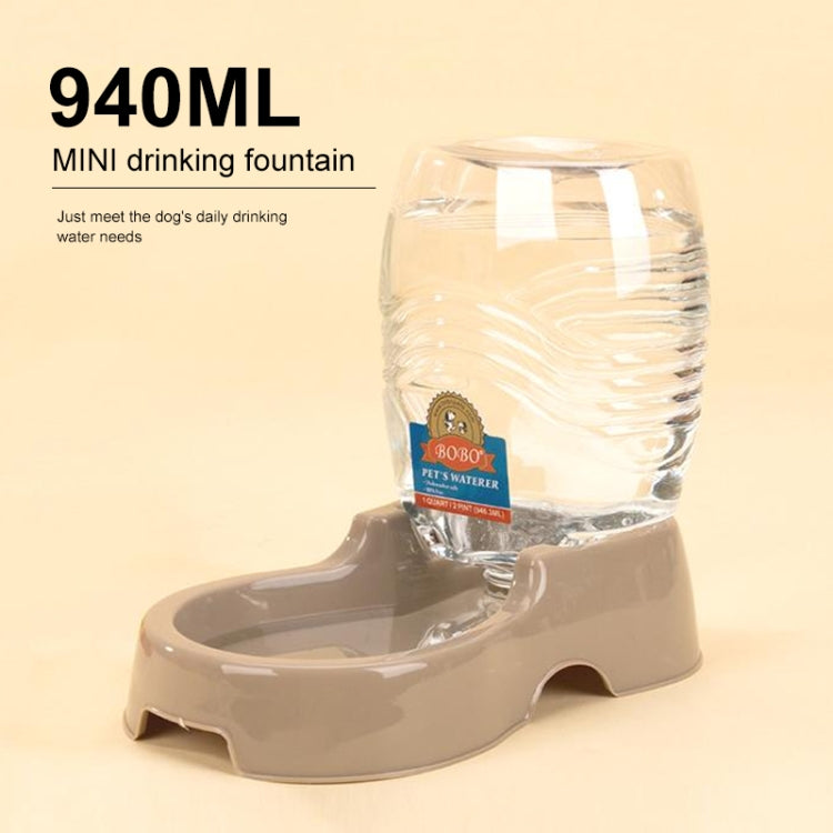 Dispensador automático de agua potable, botella desmontable con comedero para gatos y perros, entrega de colores aleatorios, Detachable Bottle with Dish Feeder