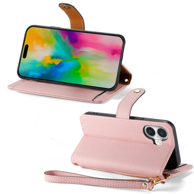 Estuche para teléfono de cuero Love Zipper Lanyard, For iPhone 16, For iPhone 15 Pro Max, For iPhone 15 Pro, For iPhone 15 Plus, For iPhone 15, For iPhone 14 Plus, For iPhone 14, For iPhone 14 Pro