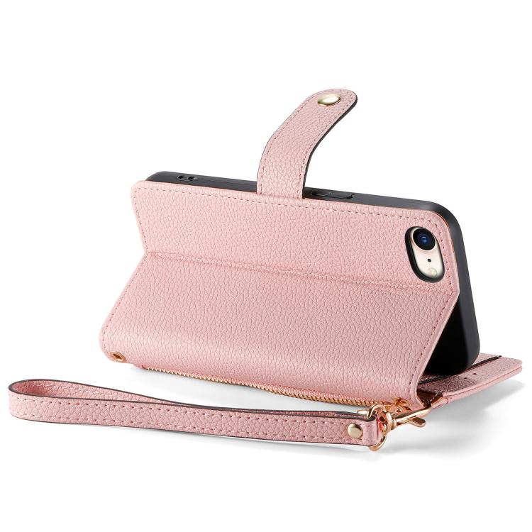 Estuche para teléfono de cuero Love Zipper Lanyard, For iPhone 17e / 16e, For iPhone 17 Pro Max, For iPhone 17 Pro, For iPhone 17, For iPhone Air, For iPhone 16 Pro Max, For iPhone 16 Pro, For iPhone 16 Plus