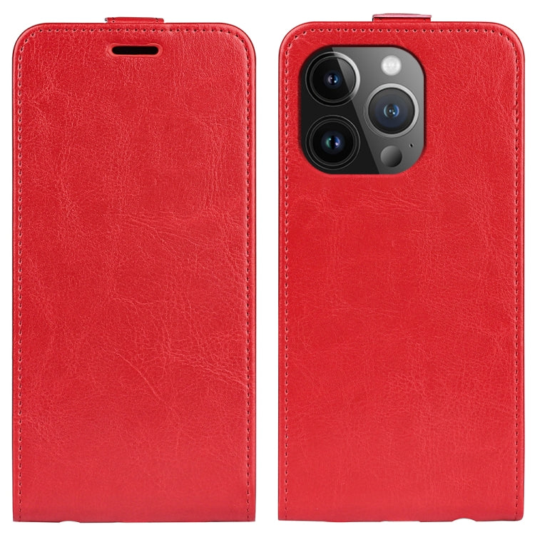 Estuche de cuero para teléfono con tapa vertical individual con textura R64, For iPhone 18 Pro / 17 Pro, For iPhone 18 Pro Max / 17 Pro Max, For iPhone 17e / 16e, For iPhone 17, For iPhone Air, For iPhone 16 Pro Max, For iPhone 16 Pro, For iPhone 16 Pl...