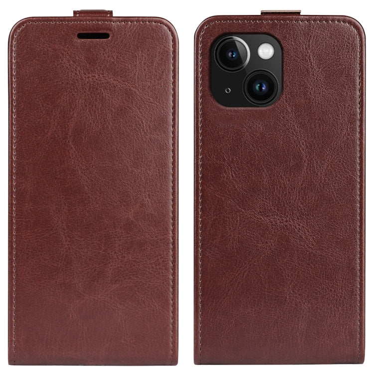 Estuche de cuero para teléfono con tapa vertical individual con textura R64, For iPhone 18 Pro / 17 Pro, For iPhone 18 Pro Max / 17 Pro Max, For iPhone 17e / 16e, For iPhone 17, For iPhone Air, For iPhone 16 Pro Max, For iPhone 16 Pro, For iPhone 16 Pl...