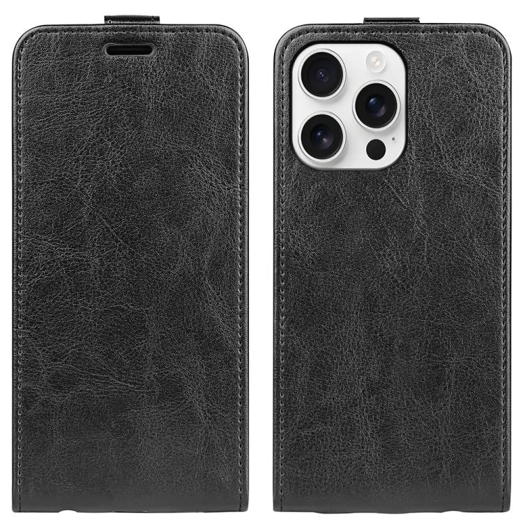 Estuche de cuero para teléfono con tapa vertical individual con textura R64, For iPhone 18 Pro / 17 Pro, For iPhone 18 Pro Max / 17 Pro Max, For iPhone 17e / 16e, For iPhone 17, For iPhone Air, For iPhone 16 Pro Max, For iPhone 16 Pro, For iPhone 16 Pl...