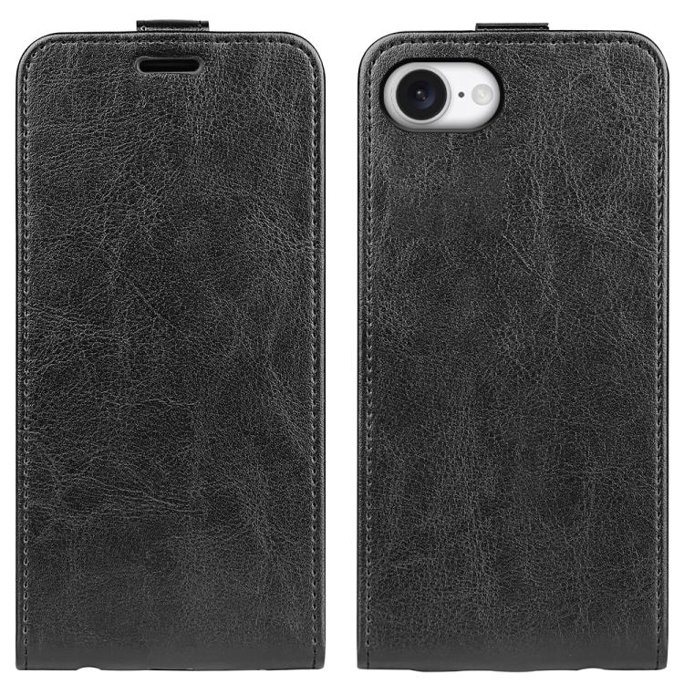 Estuche de cuero para teléfono con tapa vertical individual con textura R64, For iPhone 18 Pro / 17 Pro, For iPhone 18 Pro Max / 17 Pro Max, For iPhone 17e / 16e, For iPhone 17, For iPhone Air, For iPhone 16 Pro Max, For iPhone 16 Pro, For iPhone 16 Pl...