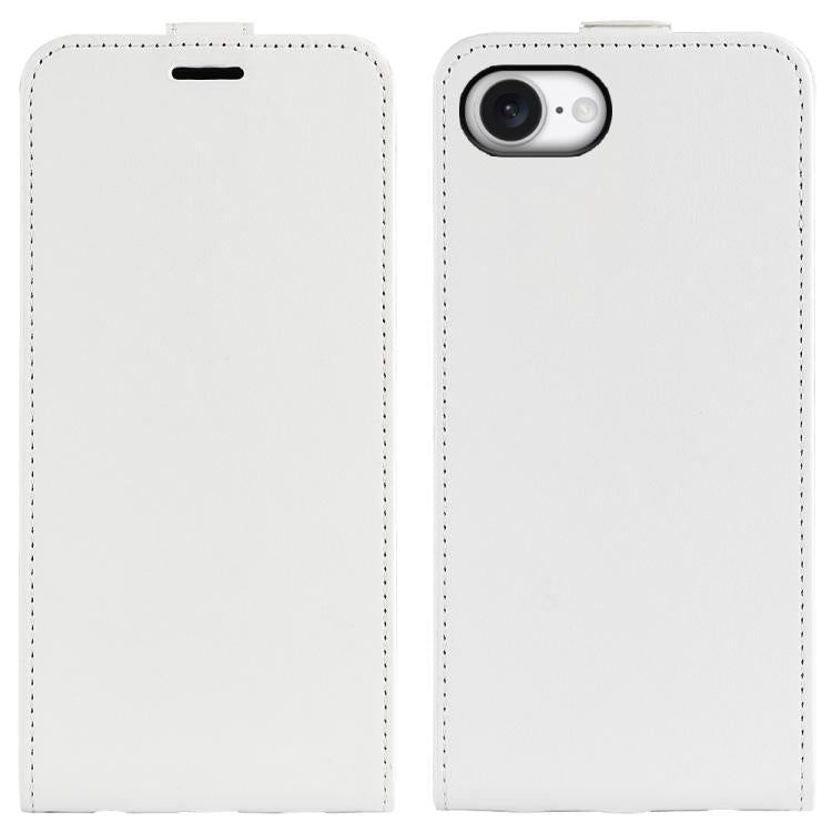 Estuche de cuero para teléfono con tapa vertical individual con textura R64, For iPhone 18 Pro / 17 Pro, For iPhone 18 Pro Max / 17 Pro Max, For iPhone 17e / 16e, For iPhone 17, For iPhone Air, For iPhone 16 Pro Max, For iPhone 16 Pro, For iPhone 16 Pl...