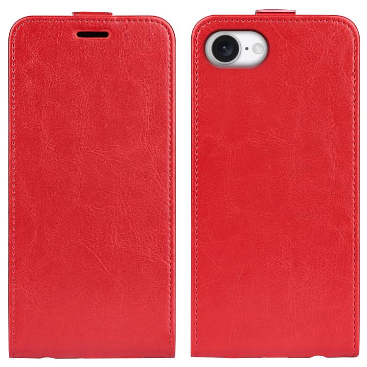 Estuche de cuero para teléfono con tapa vertical individual con textura R64, For iPhone 18 Pro / 17 Pro, For iPhone 18 Pro Max / 17 Pro Max, For iPhone 17e / 16e, For iPhone 17, For iPhone Air, For iPhone 16 Pro Max, For iPhone 16 Pro, For iPhone 16 Pl...