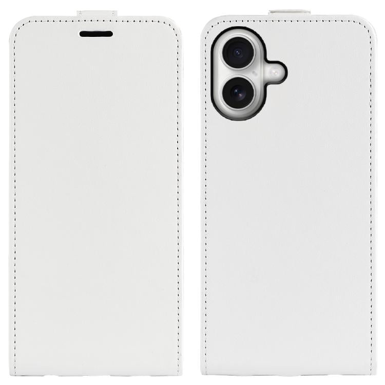 Estuche de cuero para teléfono con tapa vertical individual con textura R64, For iPhone 18 Pro / 17 Pro, For iPhone 18 Pro Max / 17 Pro Max, For iPhone 17e / 16e, For iPhone 17, For iPhone Air, For iPhone 16 Pro Max, For iPhone 16 Pro, For iPhone 16 Pl...
