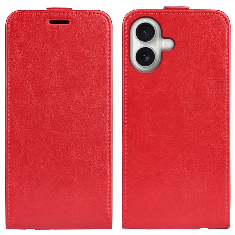 Estuche de cuero para teléfono con tapa vertical individual con textura R64, For iPhone 18 Pro / 17 Pro, For iPhone 18 Pro Max / 17 Pro Max, For iPhone 17e / 16e, For iPhone 17, For iPhone Air, For iPhone 16 Pro Max, For iPhone 16 Pro, For iPhone 16 Pl...