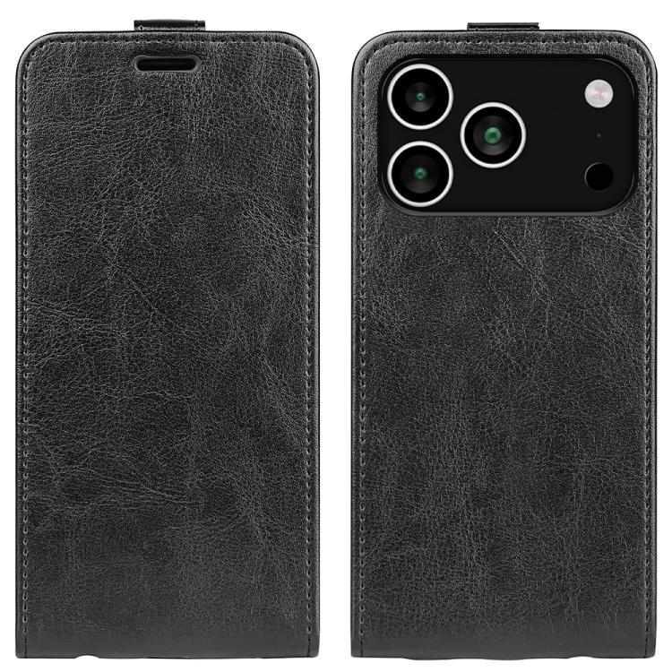 Estuche de cuero para teléfono con tapa vertical individual con textura R64, For iPhone 18 Pro / 17 Pro, For iPhone 18 Pro Max / 17 Pro Max, For iPhone 17e / 16e, For iPhone 17, For iPhone Air, For iPhone 16 Pro Max, For iPhone 16 Pro, For iPhone 16 Pl...