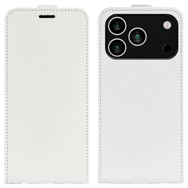 Estuche de cuero para teléfono con tapa vertical individual con textura R64, For iPhone 18 Pro / 17 Pro, For iPhone 18 Pro Max / 17 Pro Max, For iPhone 17e / 16e, For iPhone 17, For iPhone Air, For iPhone 16 Pro Max, For iPhone 16 Pro, For iPhone 16 Pl...