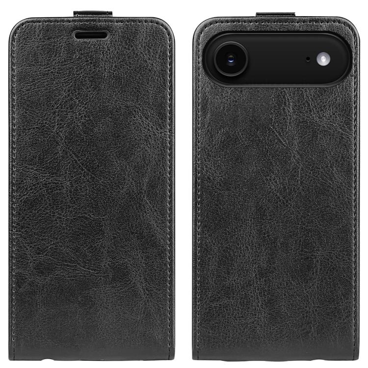 Estuche de cuero para teléfono con tapa vertical individual con textura R64, For iPhone 18 Pro / 17 Pro, For iPhone 18 Pro Max / 17 Pro Max, For iPhone 17e / 16e, For iPhone 17, For iPhone Air, For iPhone 16 Pro Max, For iPhone 16 Pro, For iPhone 16 Pl...