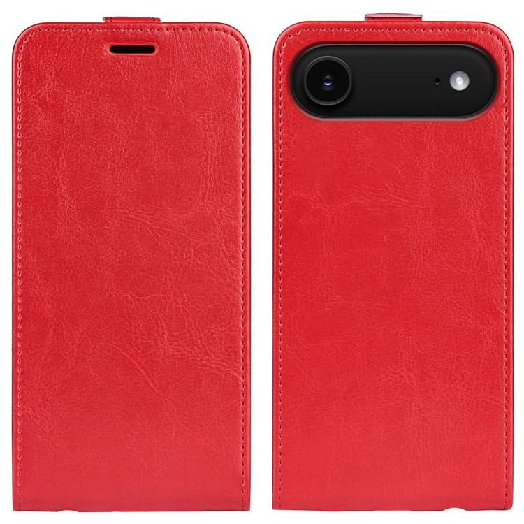 Estuche de cuero para teléfono con tapa vertical individual con textura R64, For iPhone 18 Pro / 17 Pro, For iPhone 18 Pro Max / 17 Pro Max, For iPhone 17e / 16e, For iPhone 17, For iPhone Air, For iPhone 16 Pro Max, For iPhone 16 Pro, For iPhone 16 Pl...