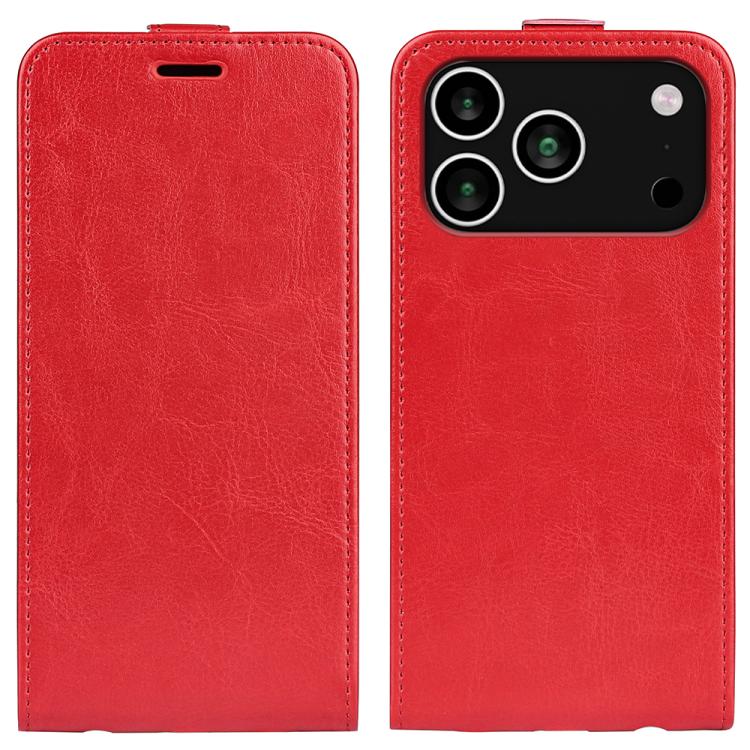 Estuche de cuero para teléfono con tapa vertical individual con textura R64, For iPhone 18 Pro / 17 Pro, For iPhone 18 Pro Max / 17 Pro Max, For iPhone 17e / 16e, For iPhone 17, For iPhone Air, For iPhone 16 Pro Max, For iPhone 16 Pro, For iPhone 16 Pl...