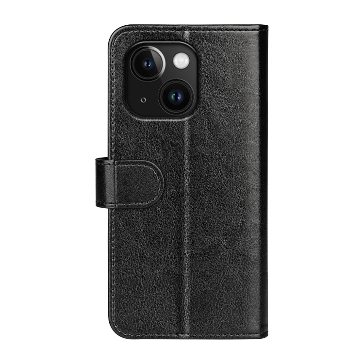 Estuche para teléfono de cuero con tapa horizontal con textura R64, For iPhone 15