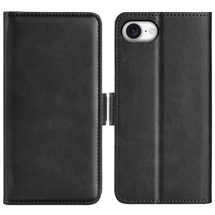 Estuche para teléfono de cuero con tapa horizontal y hebilla magnética de doble cara, For iPhone 18 Pro / 17 Pro, For iPhone 18 Pro Max / 17 Pro Max, For iPhone 17e / 16e, For iPhone 17, For iPhone Air, For iPhone 16 Pro Max, For iPhone 16 Pro         ...