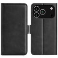 Estuche para teléfono de cuero con tapa horizontal y hebilla magnética de doble cara, For iPhone 18 Pro / 17 Pro, For iPhone 18 Pro Max / 17 Pro Max, For iPhone 17e / 16e, For iPhone 17, For iPhone Air, For iPhone 16 Pro Max, For iPhone 16 Pro         ...