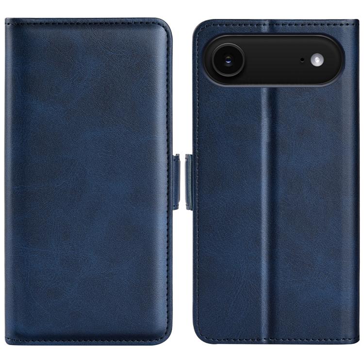 Estuche para teléfono de cuero con tapa horizontal y hebilla magnética de doble cara, For iPhone 18 Pro / 17 Pro, For iPhone 18 Pro Max / 17 Pro Max, For iPhone 17e / 16e, For iPhone 17, For iPhone Air, For iPhone 16 Pro Max, For iPhone 16 Pro         ...