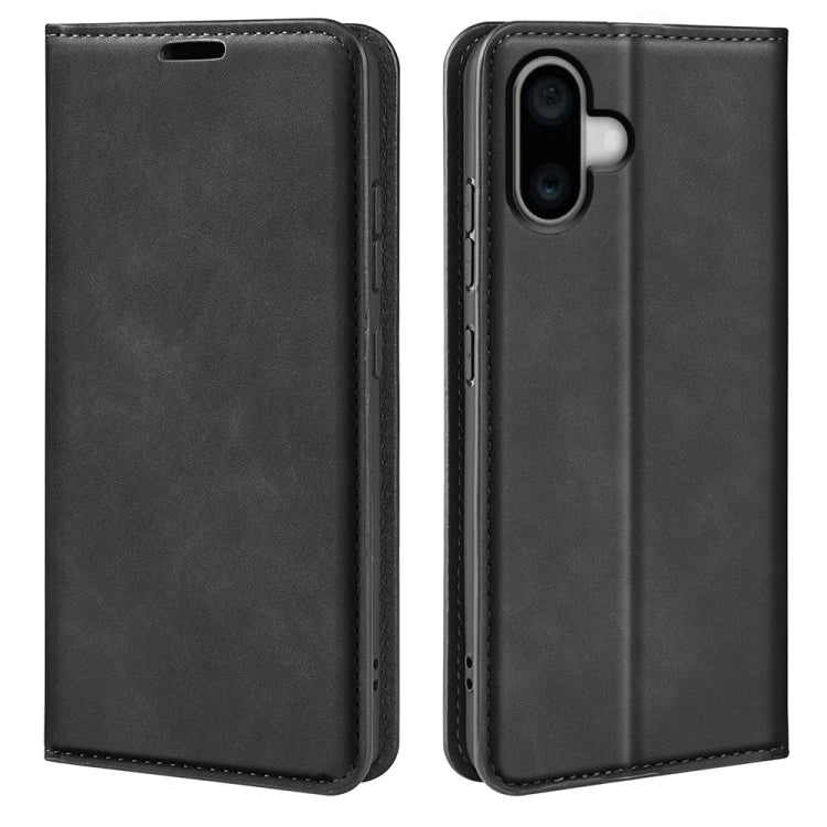 Estuche para teléfono de cuero con succión magnética de piel retro, For iPhone 18 Pro / 17 Pro, For iPhone 18 Pro Max / 17 Pro Max, For iPhone 17e / 16e, For iPhone 17, For iPhone Air, For iPhone 16 Pro Max, For iPhone 16 Pro, For iPhone 16 Plus       ...