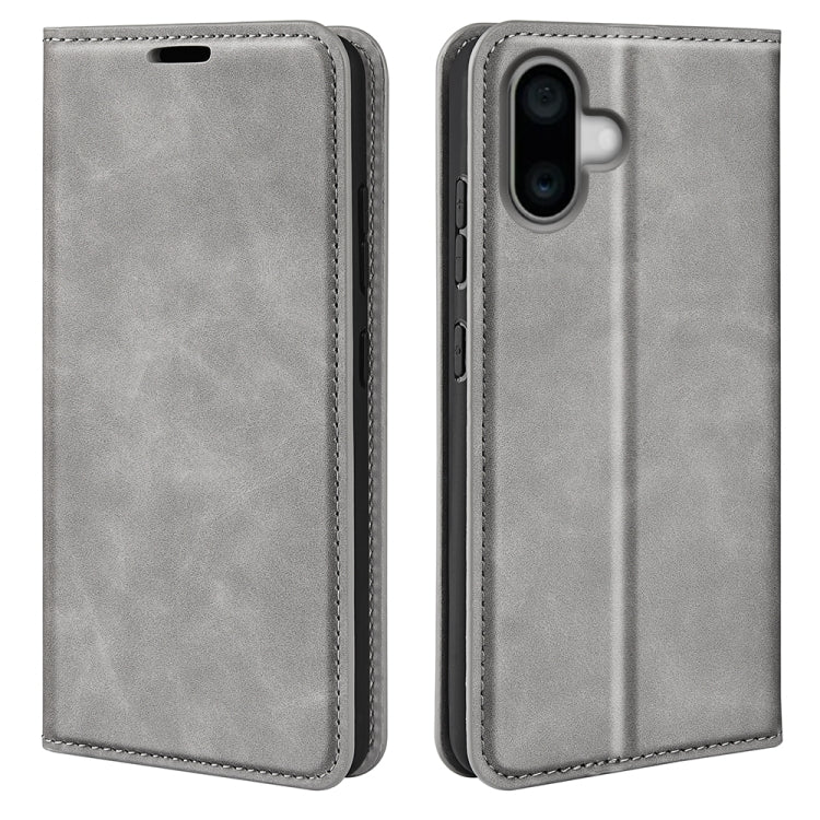Estuche para teléfono de cuero con succión magnética de piel retro, For iPhone 18 Pro / 17 Pro, For iPhone 18 Pro Max / 17 Pro Max, For iPhone 17e / 16e, For iPhone 17, For iPhone Air, For iPhone 16 Pro Max, For iPhone 16 Pro, For iPhone 16 Plus       ...