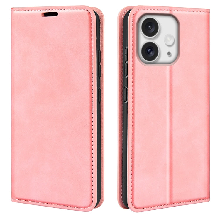 Estuche para teléfono de cuero con succión magnética de piel retro, For iPhone 18 Pro / 17 Pro, For iPhone 18 Pro Max / 17 Pro Max, For iPhone 17e / 16e, For iPhone 17, For iPhone Air, For iPhone 16 Pro Max, For iPhone 16 Pro, For iPhone 16 Plus       ...