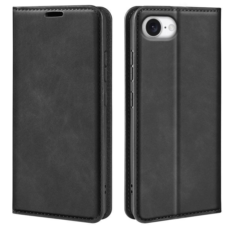 Estuche para teléfono de cuero con succión magnética de piel retro, For iPhone 18 Pro / 17 Pro, For iPhone 18 Pro Max / 17 Pro Max, For iPhone 17e / 16e, For iPhone 17, For iPhone Air, For iPhone 16 Pro Max, For iPhone 16 Pro, For iPhone 16 Plus       ...