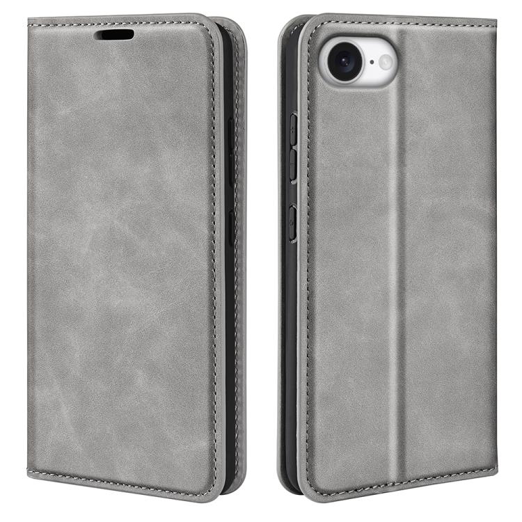Estuche para teléfono de cuero con succión magnética de piel retro, For iPhone 18 Pro / 17 Pro, For iPhone 18 Pro Max / 17 Pro Max, For iPhone 17e / 16e, For iPhone 17, For iPhone Air, For iPhone 16 Pro Max, For iPhone 16 Pro, For iPhone 16 Plus       ...