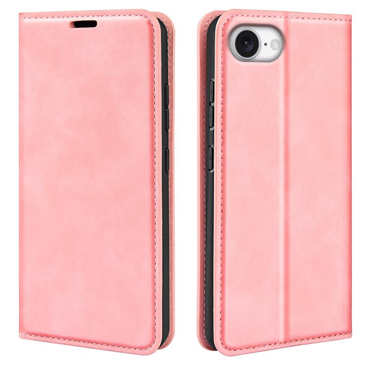 Estuche para teléfono de cuero con succión magnética de piel retro, For iPhone 18 Pro / 17 Pro, For iPhone 18 Pro Max / 17 Pro Max, For iPhone 17e / 16e, For iPhone 17, For iPhone Air, For iPhone 16 Pro Max, For iPhone 16 Pro, For iPhone 16 Plus       ...
