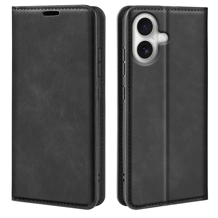 Estuche para teléfono de cuero con succión magnética de piel retro, For iPhone 18 Pro / 17 Pro, For iPhone 18 Pro Max / 17 Pro Max, For iPhone 17e / 16e, For iPhone 17, For iPhone Air, For iPhone 16 Pro Max, For iPhone 16 Pro, For iPhone 16 Plus       ...