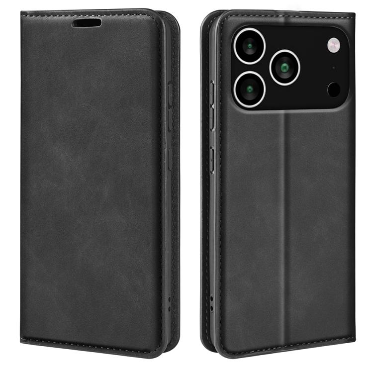 Estuche para teléfono de cuero con succión magnética de piel retro, For iPhone 18 Pro / 17 Pro, For iPhone 18 Pro Max / 17 Pro Max, For iPhone 17e / 16e, For iPhone 17, For iPhone Air, For iPhone 16 Pro Max, For iPhone 16 Pro, For iPhone 16 Plus       ...