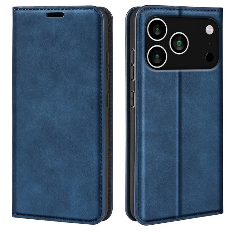 Estuche para teléfono de cuero con succión magnética de piel retro, For iPhone 18 Pro / 17 Pro, For iPhone 18 Pro Max / 17 Pro Max, For iPhone 17e / 16e, For iPhone 17, For iPhone Air, For iPhone 16 Pro Max, For iPhone 16 Pro, For iPhone 16 Plus       ...