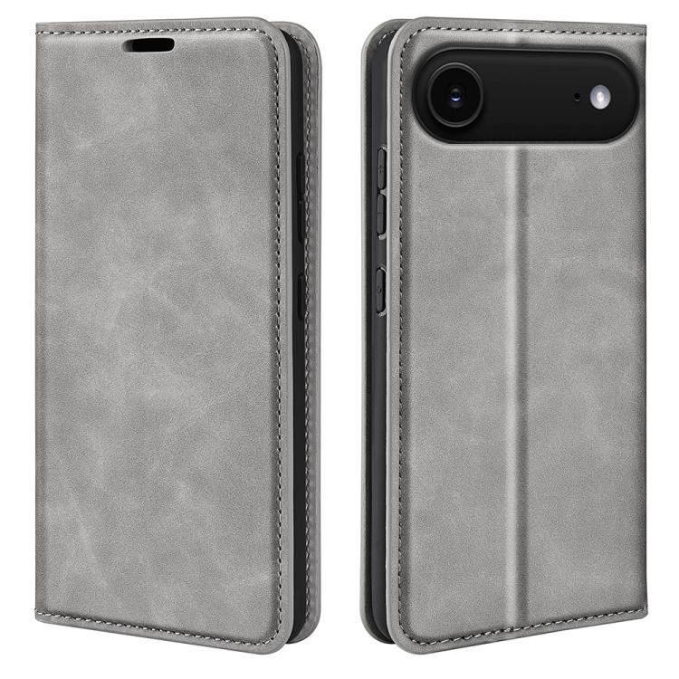 Estuche para teléfono de cuero con succión magnética de piel retro, For iPhone 18 Pro / 17 Pro, For iPhone 18 Pro Max / 17 Pro Max, For iPhone 17e / 16e, For iPhone 17, For iPhone Air, For iPhone 16 Pro Max, For iPhone 16 Pro, For iPhone 16 Plus       ...