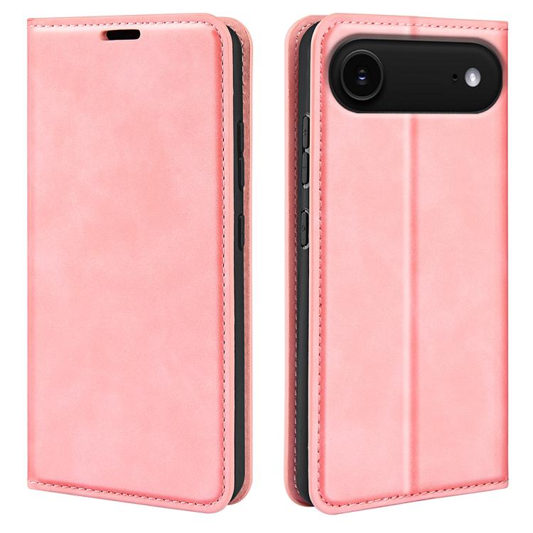 Estuche para teléfono de cuero con succión magnética de piel retro, For iPhone 18 Pro / 17 Pro, For iPhone 18 Pro Max / 17 Pro Max, For iPhone 17e / 16e, For iPhone 17, For iPhone Air, For iPhone 16 Pro Max, For iPhone 16 Pro, For iPhone 16 Plus       ...