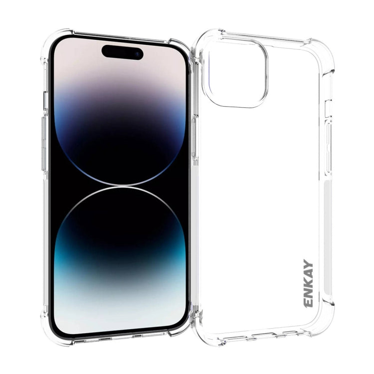 ENKAY Clear TPU Estuche para teléfono a prueba de golpes, For iPhone 17e / 16e, For iPhone 17 Pro Max, For iPhone 17 Pro, For iPhone 17, For iPhone Air, For iPhone 16 Pro Max, For MagSafe Battery Pack, For iPhone 16 Pro, For iPhone 16 Plus, For iPhone ...
